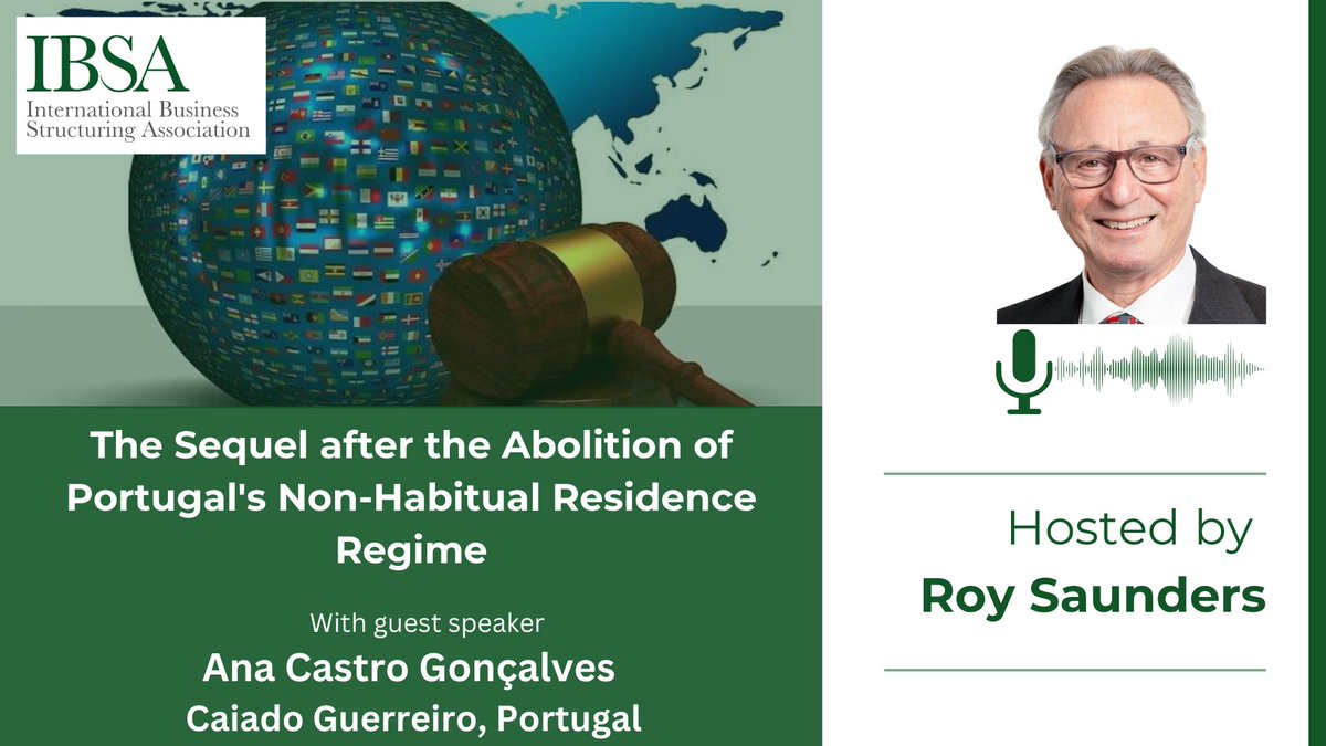 🎙Podcast: t.ly/-ERos Discover why Portugal  abolished its non-habitual residence regime and how this initiative, which offered significant tax breaks, evolved, ultimately leading to the need to impose a 10% flat tax on foreign pensions.