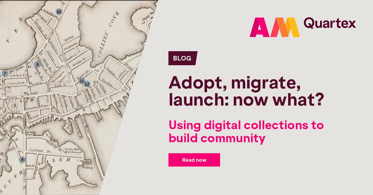 After launching your digital archive with AM Quartex, how can you develop a sense of community around your reimagined digital collections? Learn how institutions using Quartex are building engagement through oral history projects, collaborations and more: okt.to/Ujw3qG