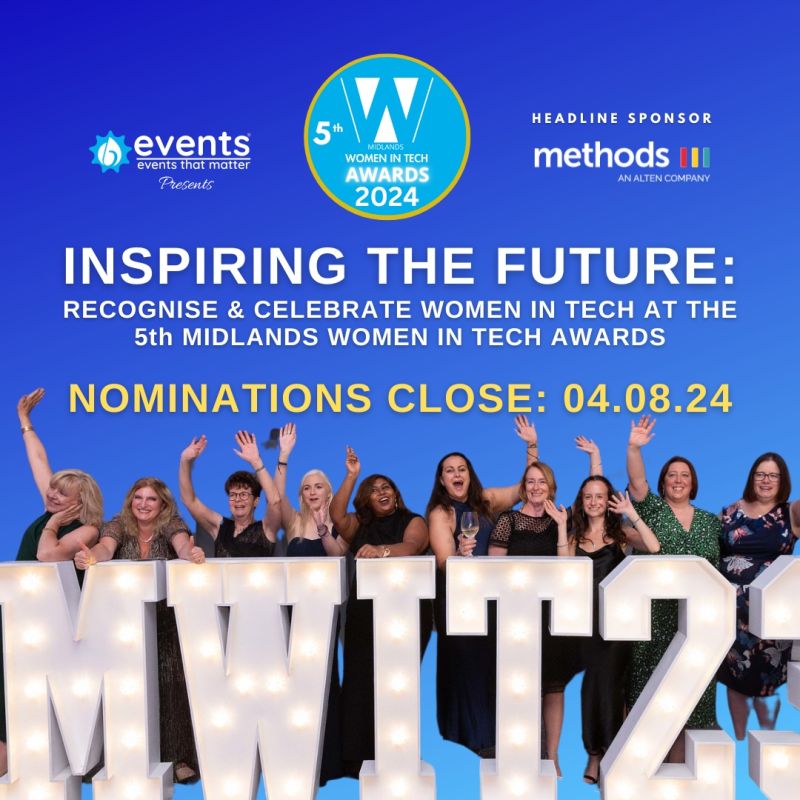 Methods (@methodsdigital) on Twitter photo Proud to announce our continued sponsorship of the <a href="/WITAwards/">Women In Tech Awards</a>! 🎉This event shines a spotlight on the remarkable contributions of #WomenInTech across the #Midlands region, whilst inspiring the next generation of girls to pursue #STEM careers. Join us on Oct 4th!
#MethodsForGood Proud to announce our continued sponsorship of the <a href="/WITAwards/">Women In Tech Awards</a>! 🎉This event shines a spotlight on the remarkable contributions of #WomenInTech across the #Midlands region, whilst inspiring the next generation of girls to pursue #STEM careers. Join us on Oct 4th!
#MethodsForGood
