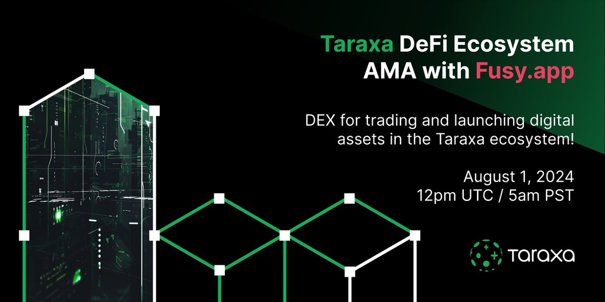 Don't forget to join $TARA DeFi ecosystem AMA with <a href="/FusySwap/">Fusy App</a> tomorrow! 

📅 August 1, 2024
🕛 12pm UTC / 5am PST

x.com/i/spaces/1mrGm…