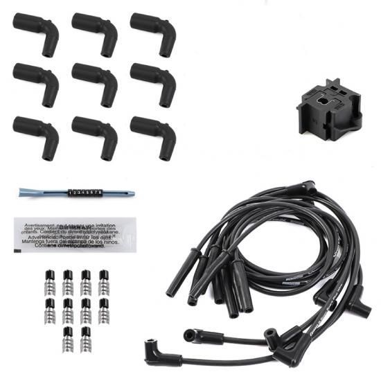 FourEsAuto's tweet image. The spark plug wire boasts an impressively low resistance of under 50 ohms per foot, allowing for optimal energy transfer to the spark plug while effectively suppressing RFI/EMI interference. 
For more info: buff.ly/495P5M4 
#autoparts