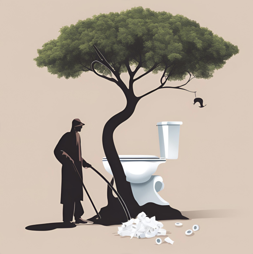 ToilessP's tweet photo. Hey everyone! 🌍💚 

Do you think that being mindful of toilet paper usage can positively influence climate change? 

Share your thoughts and ideas below with us! Let's work together towards a more sustainable future. #climatechange #sustainability #toiletpaper #mindfulusage 🌿🚽 https://t.co/CA7o1TElMv