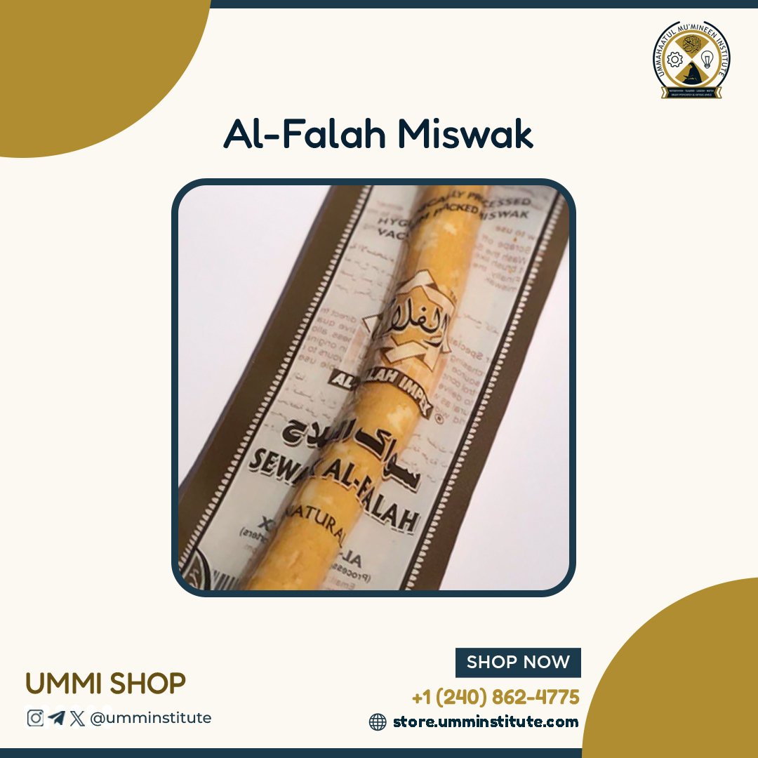 UMMInstitute's tweet photo. Brighten your smile and freshen your breath the sunnah way with Al Falah Miswak!

🌟 Treat yourself or a loved one to this revitalizing oral hygiene routine.

Shop now https://t.co/WDkdXlHrOC

#onlineshop #onlineshopping #onlineshoppingstore #onlinestore  #shoponline #shopsalafi https://t.co/5gsEiqk2nL