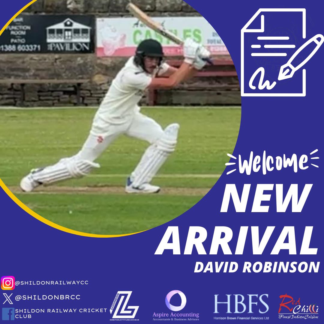 📝 New Signing 📝

We are delighted to welcome David Robinson to the club who signs from Bishop Auckland CC. David is a top order batsman and right arm seamer who is looking forward to meeting up with his new teammates and getting started on Saturday against Hartlepool.

#UpTheBR