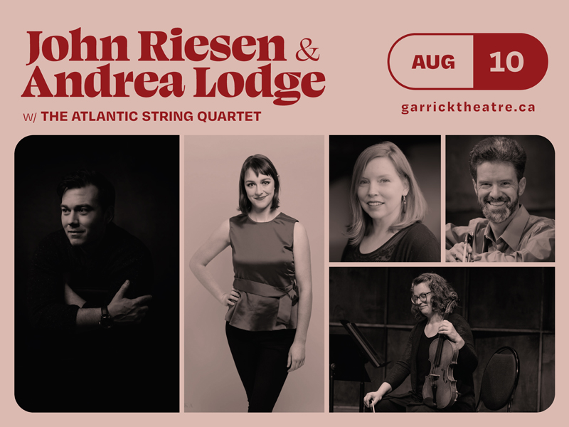 Garrick Theatre (@garrick_theatre) on Twitter photo Joins us <a href="/Garrick_Theatre/">Garrick Theatre</a> on August 10 for a performance by John Riesen, an award-winning operatic tenor, pianist Andrea Lodge, & the Atlantic String Quartet - with a broad of music from classical to broadway. @NSOonline <a href="/CBCWam/">CBCNL's Weekend AM</a> <a href="/NLLiveEvents/">NL Live Events</a> <a href="/centralmorning/">Central Morning Show</a> <a href="/LegendaryCoasts/">Legendary Coasts</a> Joins us <a href="/Garrick_Theatre/">Garrick Theatre</a> on August 10 for a performance by John Riesen, an award-winning operatic tenor, pianist Andrea Lodge, & the Atlantic String Quartet - with a broad of music from classical to broadway. @NSOonline <a href="/CBCWam/">CBCNL's Weekend AM</a> <a href="/NLLiveEvents/">NL Live Events</a> <a href="/centralmorning/">Central Morning Show</a> <a href="/LegendaryCoasts/">Legendary Coasts</a>