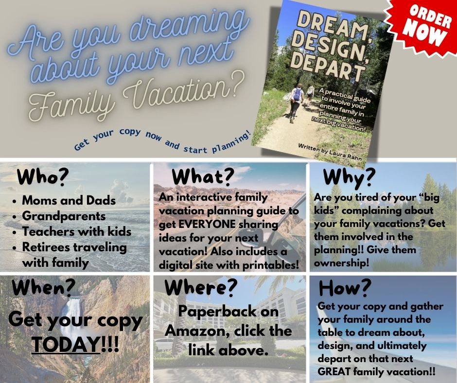 I am so excited to share my book is live on Amazon today!! Click to get your copy: shorturl.at/5OT6x 

From educator to author, join me as I share my passion of family travel and help others find the joy in planning those great family vacations. 
#familytravel #travelcoach