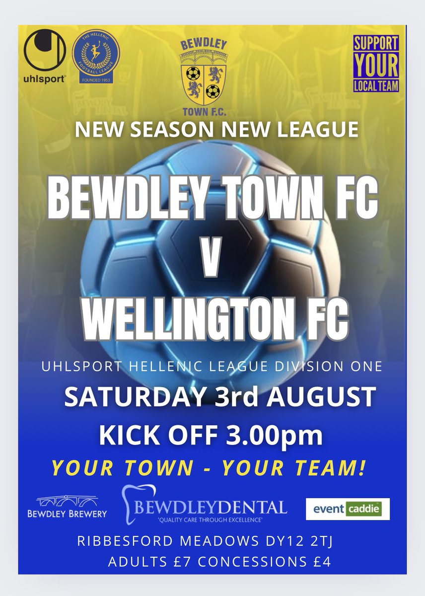 Well,  <a href="/Threeintheriver/">Three in the River</a> is back!! <a href="/BewdleyTownFC/">Bewdley Town FC</a> take on <a href="/WellingtonFC1/">Wellington FC</a> this Saturday at Ribbesford Meadows as the new season begins.Hopefully a more competitive season ahead. Not much meaningful football on at moment so groundhoppers and floating fans welcome UP THE RIVERSIDERS