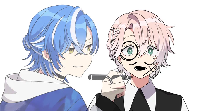 #クロノヴァ 様の動画サムネイル用イラストを制作させていただいております 