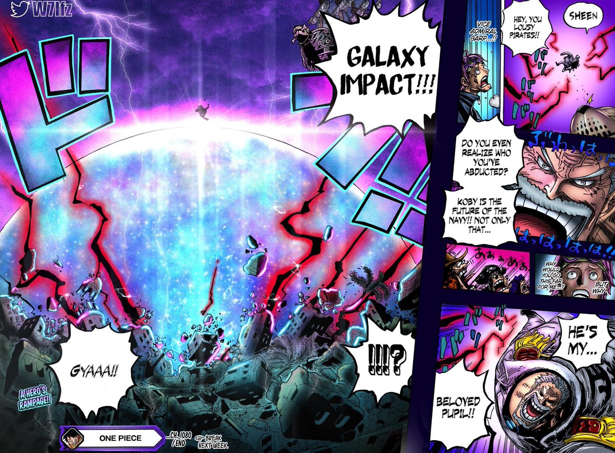 En regardant de plus près on dirait cette attaque de Garp c'est du HDR+ Vous croyez pas ?
#ONEPIECE1122