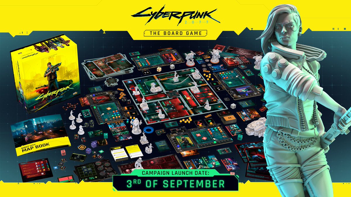 CyberpunkGame's tweet image. Get ready to become an edgerunner and jump straight into action — the crowdfunding campaign for Cyberpunk 2077 — The Board Game from @go_on_board starts on September 3rd! 🔥🎲

Don’t miss out, follow the campaign now to stay up to date and get a gift once it launches ➡…