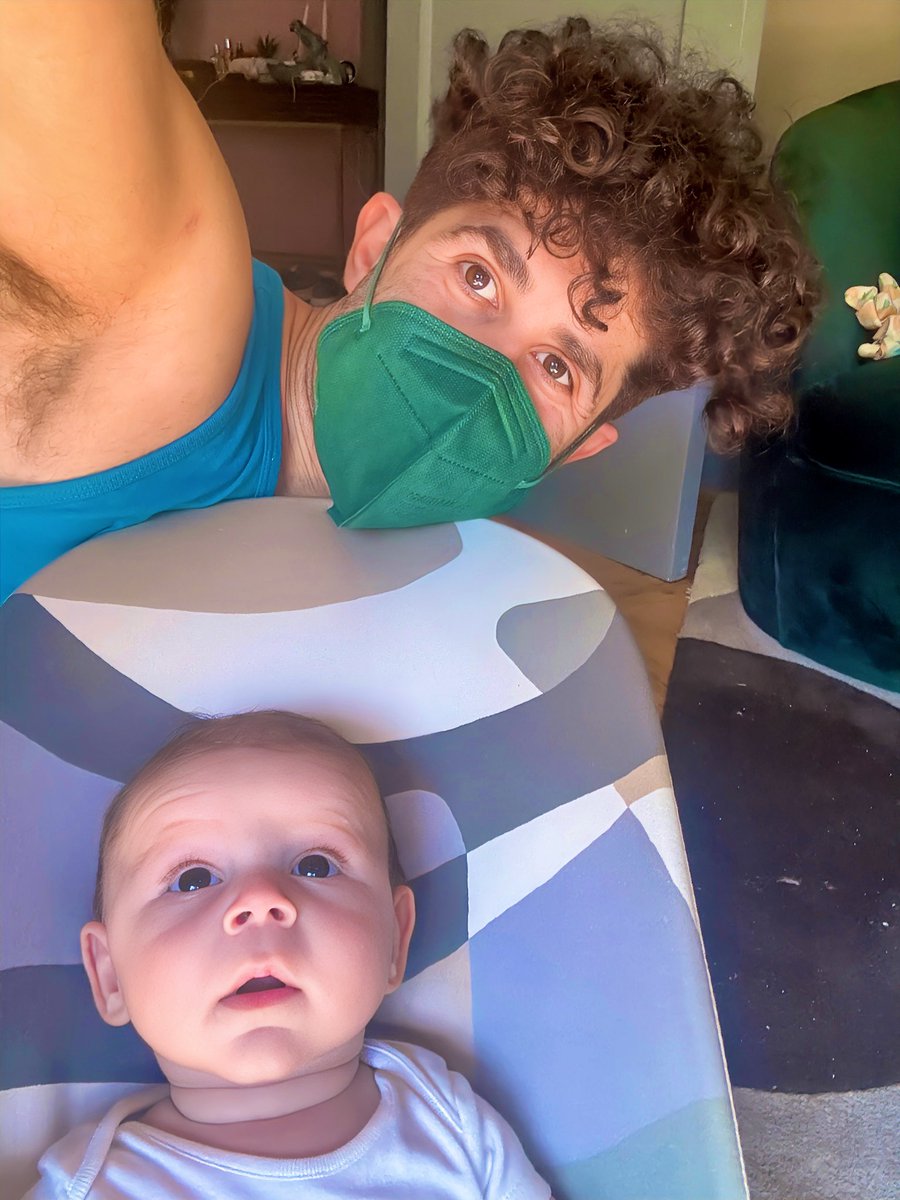 benjamincohen's tweet photo. Dressed in 2020 vintage to look after Macaulay today as both Daddies have Covid

As someone with MS on an immunosuppressant it was a more confusing process with the NHS than the height of the pandemic but I started antiviral treatment within 5 hours of a positive result https://t.co/IMa8uQ3Roi
