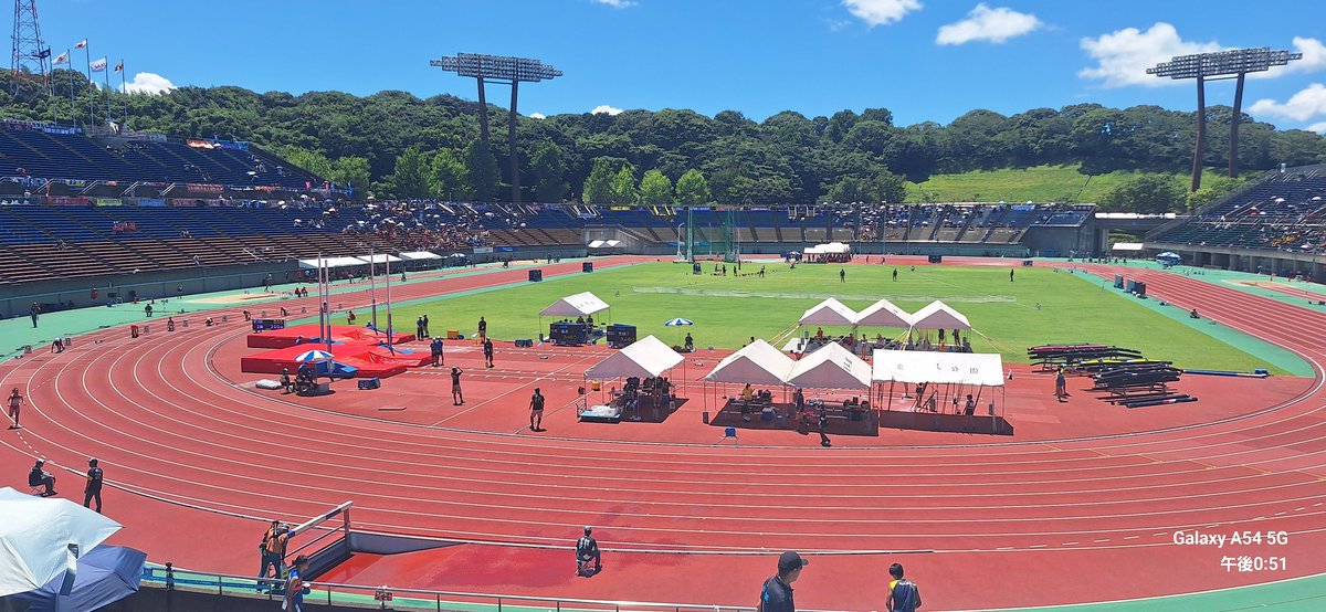 deri_jazz's tweet photo. 今回の旅の目的のメイン！
母を連れて姪っ子の晴れ舞台(インターハイ)を見に行きました。
某競技に出場→優勝🏆最高の結果でした。 https://t.co/ybt4Poe01n