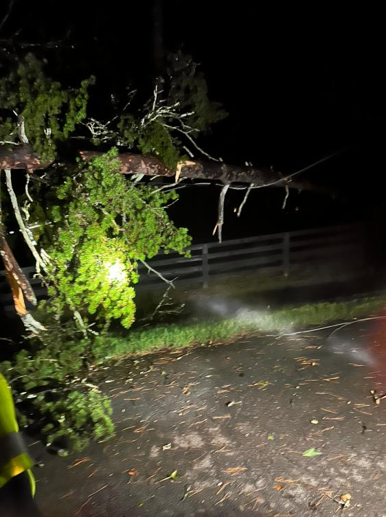 SawneeEMC's tweet photo. Last night's storms took down multiple trees and caused ~10,350 members to be without power. Our crews jumped into action &amp; by 12:30 am restored power to ~9,000 members and the remaining members were restored before the sun rose. Thank you for your patience and understanding! https://t.co/3ou1IhdHEp