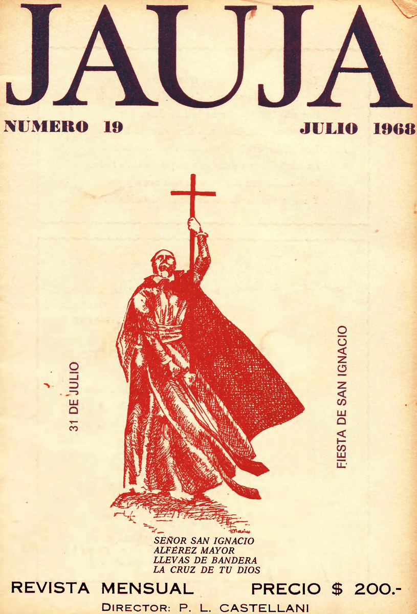 juliodrodriguez's tweet photo. FESTIVIDAD DE SAN IGNACIO DE LOYOLA

📰 Portada de la revista Jauja del mes de julio de 1968 dirigida por el Padre Leonardo Castellani. https://t.co/mm3cxCqz3z
