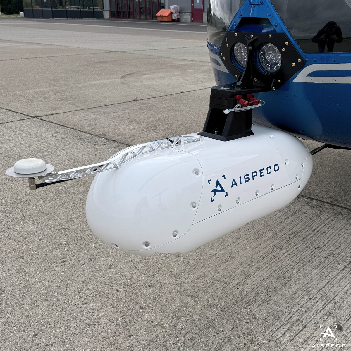 aispeco's tweet photo. AISPECO data-collection system mounted on Robinson R44 for corridor mapping (power lines, pipelines, roads etc.) application. Equipped with:
•Riegl VUX-240 LiDAR scanner
•Applanix AP+30 GNSS and IMU positioning system;
#aispeco #geospatial #aerialsurvey https://t.co/suJa5CTFeM
