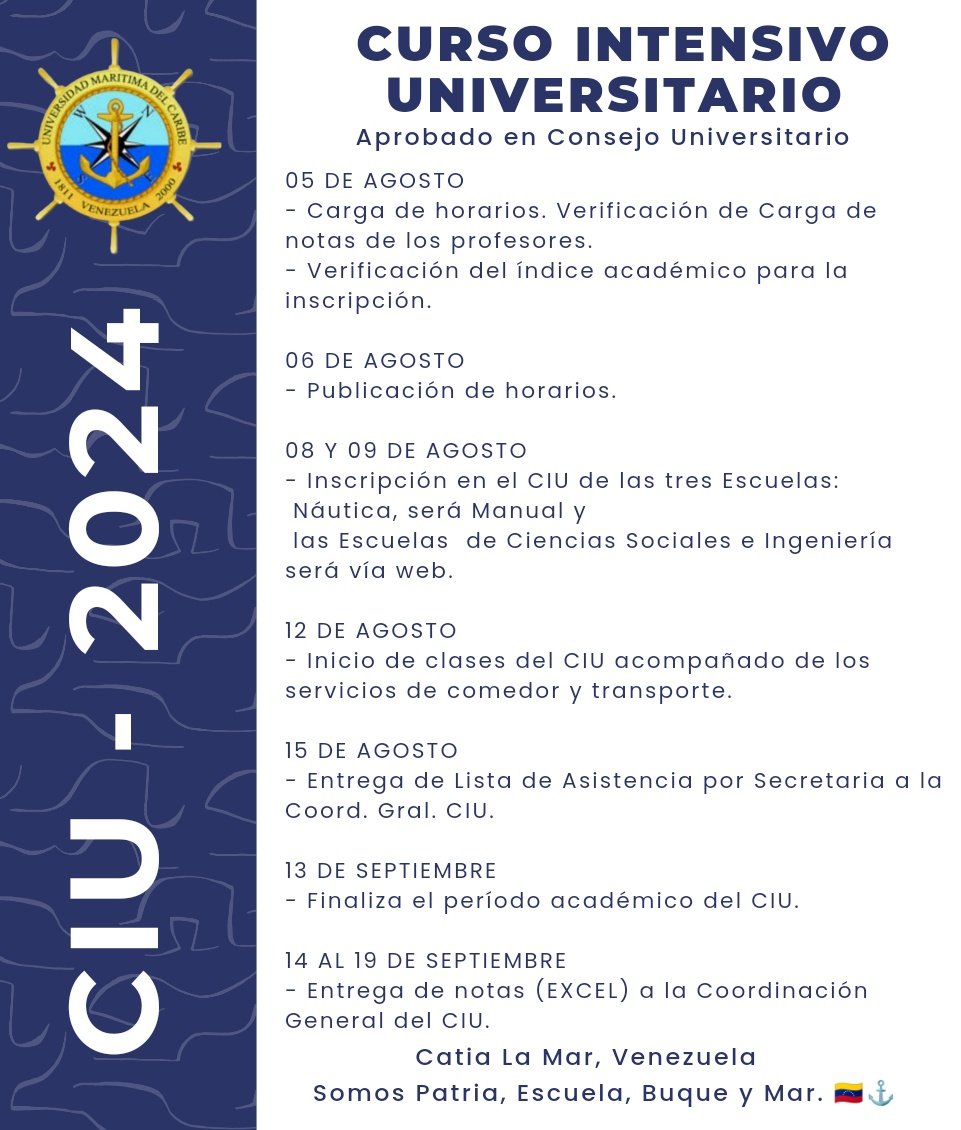 Universidad Marítima del Caribe ⚓🇻🇪 tweet media