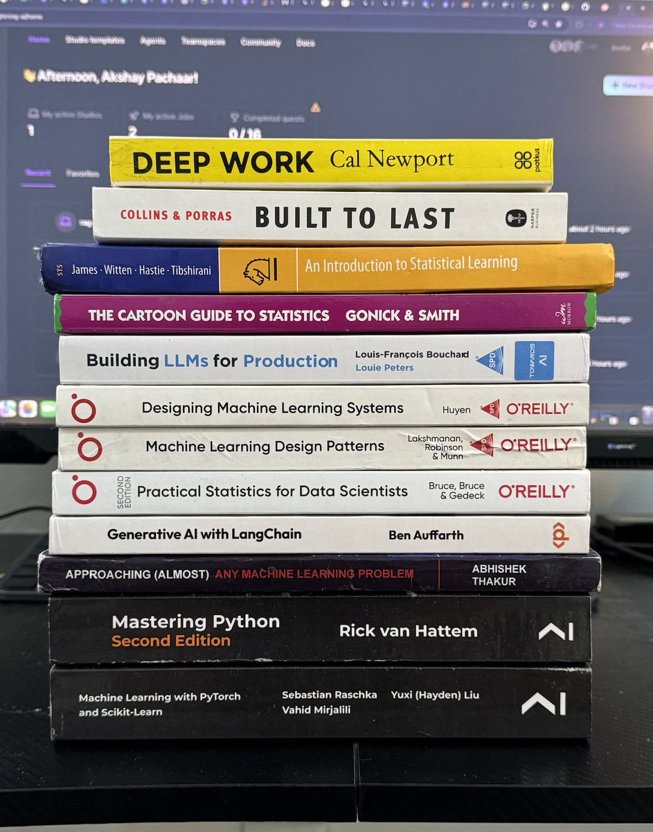 akshay_pachaar's tweet image. 150k is not far!! ✨

As a token of gratitude, I&apos;ll be giving 8 followers a book of their choice!! 📚

This is how you can participate:

1. Like &amp;amp; RT this tweet
2. Follow → @akshay_pachaar ✔️
3. Comment name of the Book👇

Plus, I&apos;m giving away 10 FREE copies of my book, Instant…