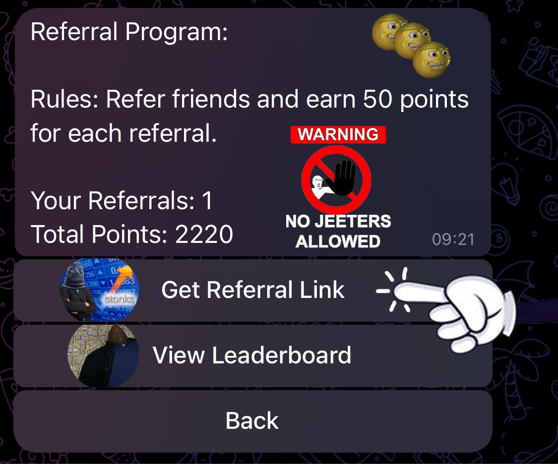 🧵1/2
Getting #Airdrops  of $BARRY tokens on Solana

Go to their Telegram bot at the link (referral link, you can earn 10% by inviting friends).

t.me/barrysol_bot?s…

1. leave your Solana wallet
2. Referral link on the screenshot #1 and #2

🙏Support us with 🩷 and RT if you