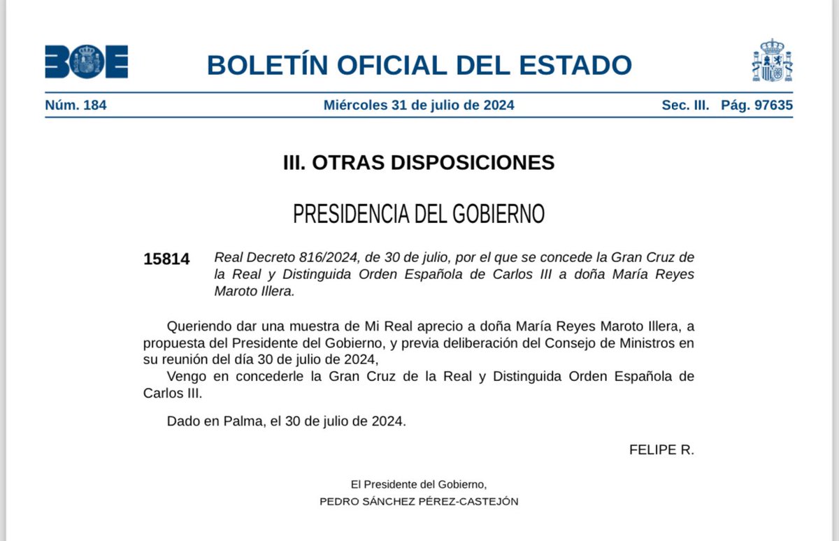 Reyes Maroto tweet media