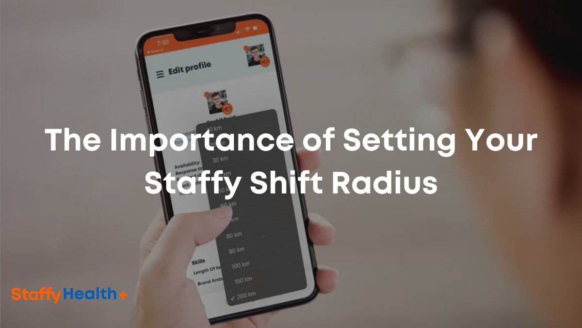By setting your shift radius in the #Staffy #Health #App you increase your opportunities to see more shifts! Here's how:
👤Edit Profile
Press the✏️button
🗺️Change the distance and press the ✔️
Read the full blog below:
hubs.li/Q02CswJz0
#Healthcare #Nurse #RN #RPN #LPN #PSW