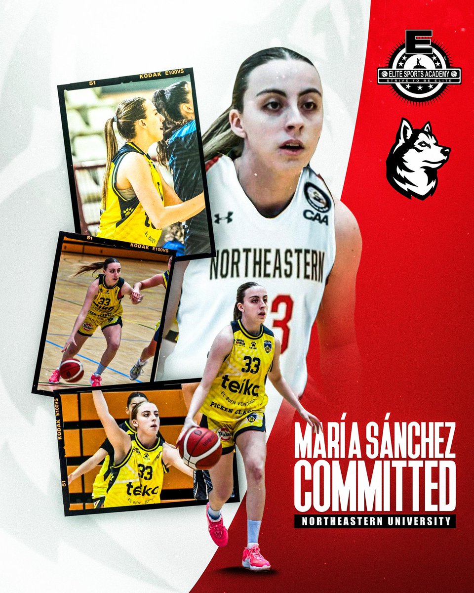 ⛹️‍♀️ MARÍA SÁNCHEZ ('06)

🎽 CB Claret
🔜 Northeastern University

#NCAAWBB 🏀🇺🇸