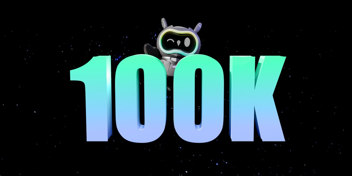 100k users surpassed! WOW🤯 

👉Leading Intent-Centric web3 AI on Ton
👉100,000th users and ongoing
👉Outsmart general AIs in Web3

We‘re on fire 🔥 

Like &amp; Repost🎯to show you’re excited.

Play Now: t.me/TearlineAI_Bot…