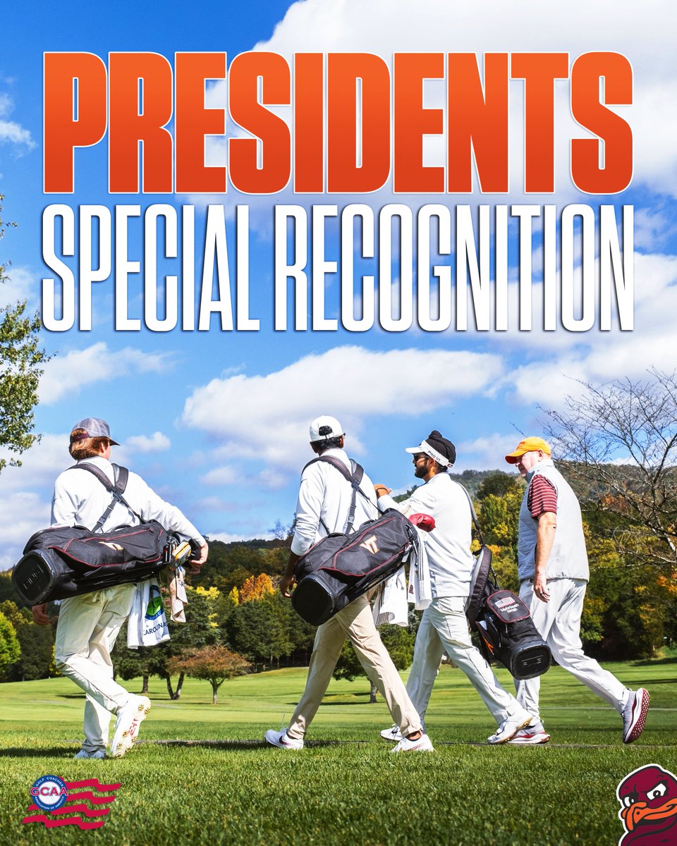 Big-time honor for our program 💯📚

Presidents Special Recognition
• 3.5+ Team GPA
• 1 of 59 DI programs to be honored
• 1 of 5 from the ACC

#Hokies 🦃⛳️