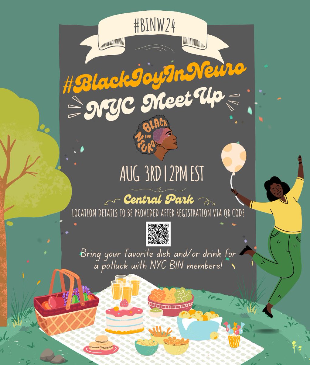 2️⃣ Are you in the Big Apple 🍎 and want to meet other Black folks in neuro-related fields? Then the #BlackJoyInNeuro NYC meetup is the place for you! 🗽

Register to attend here! docs.google.com/forms/d/e/1FAI…