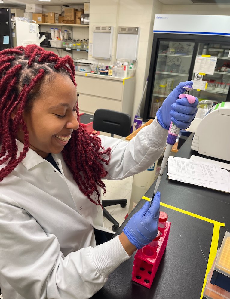 DrexelMCBG (@drexelmcbg) on Twitter photo Big Congrats to Kalisse🎉
Kalisse Horne <a href="/afrogenomics/">Kalisse thee Scientist</a> <a href="/DrexelMcbg/">DrexelMCBG</a>
received Administrative Supplements to Promote Diversity from NIH-NIA🤩
She is doing her PhD studies related to the biology of aging and cancer <a href="/NoguchiLab2004/">Noguchi Laboratory</a> <a href="/DrexelBiochem/">Drexel Biochemistry & Molecular Biology</a> <a href="/DrexelMedicine/">Drexel University College of Medicine</a> <a href="/Drexel_med_grad/">DrexelMedGrad</a> Big Congrats to Kalisse🎉
Kalisse Horne <a href="/afrogenomics/">Kalisse thee Scientist</a> <a href="/DrexelMcbg/">DrexelMCBG</a>
received Administrative Supplements to Promote Diversity from NIH-NIA🤩
She is doing her PhD studies related to the biology of aging and cancer <a href="/NoguchiLab2004/">Noguchi Laboratory</a> <a href="/DrexelBiochem/">Drexel Biochemistry & Molecular Biology</a> <a href="/DrexelMedicine/">Drexel University College of Medicine</a> <a href="/Drexel_med_grad/">DrexelMedGrad</a>