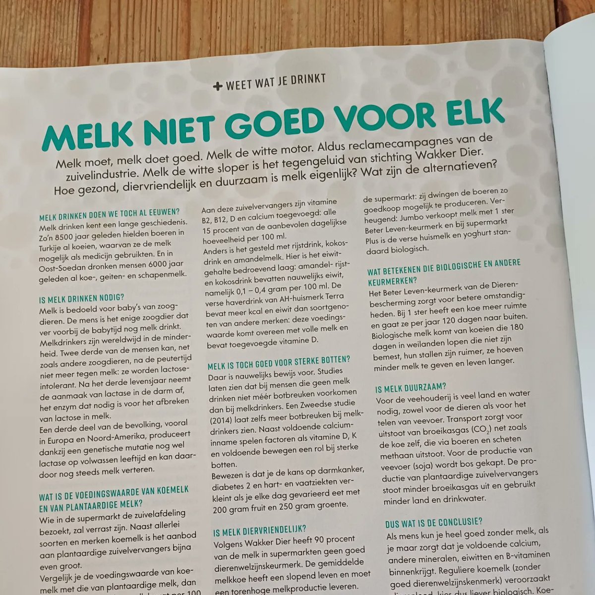 jokeboon's tweet photo. Voor de nieuwe editie van Radar+magazine, schreef ikeen artikel over melk. 'Melk niet goed voor elk'. Wat zijn de alternatievn?
#melk #sloopmelk #duurzaam #plantbased  @WakkerDier https://t.co/gqaGwMQtaf