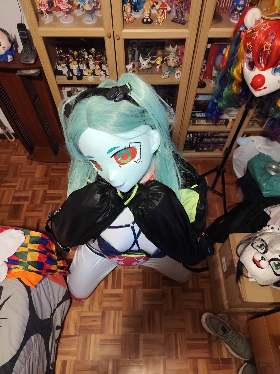Spacelianshy's tweet photo. Greetings from this cyberpunk bunny pyon

Model: me
Photo: @Zole_kig 

#着ぐるみ #kigurumi #kig #kigu #animegao #kigurumimask #kigmask #kigurumicosplay #kigcosplay #nsfw https://t.co/IYkFmjD03J