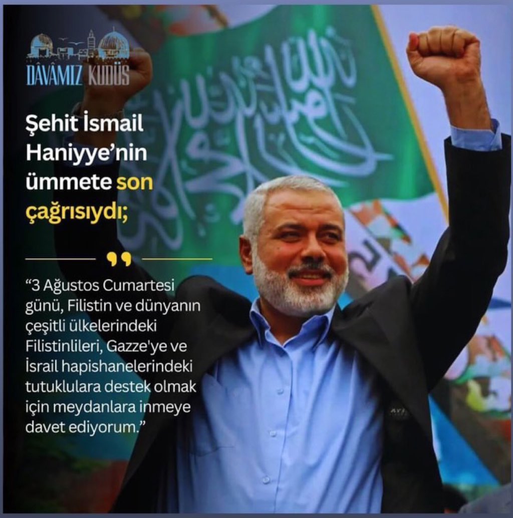 Abdurrahim Yalçın (@rahimyalcin) on Twitter photo Rabbim şehadetini kabul etsin #ismailhaniye. Misafir olduğun     #Iran ın her zamanki gibi elinde müslüman kanı var. Rabbim şehadetini kabul etsin #ismailhaniye. Misafir olduğun     #Iran ın her zamanki gibi elinde müslüman kanı var.