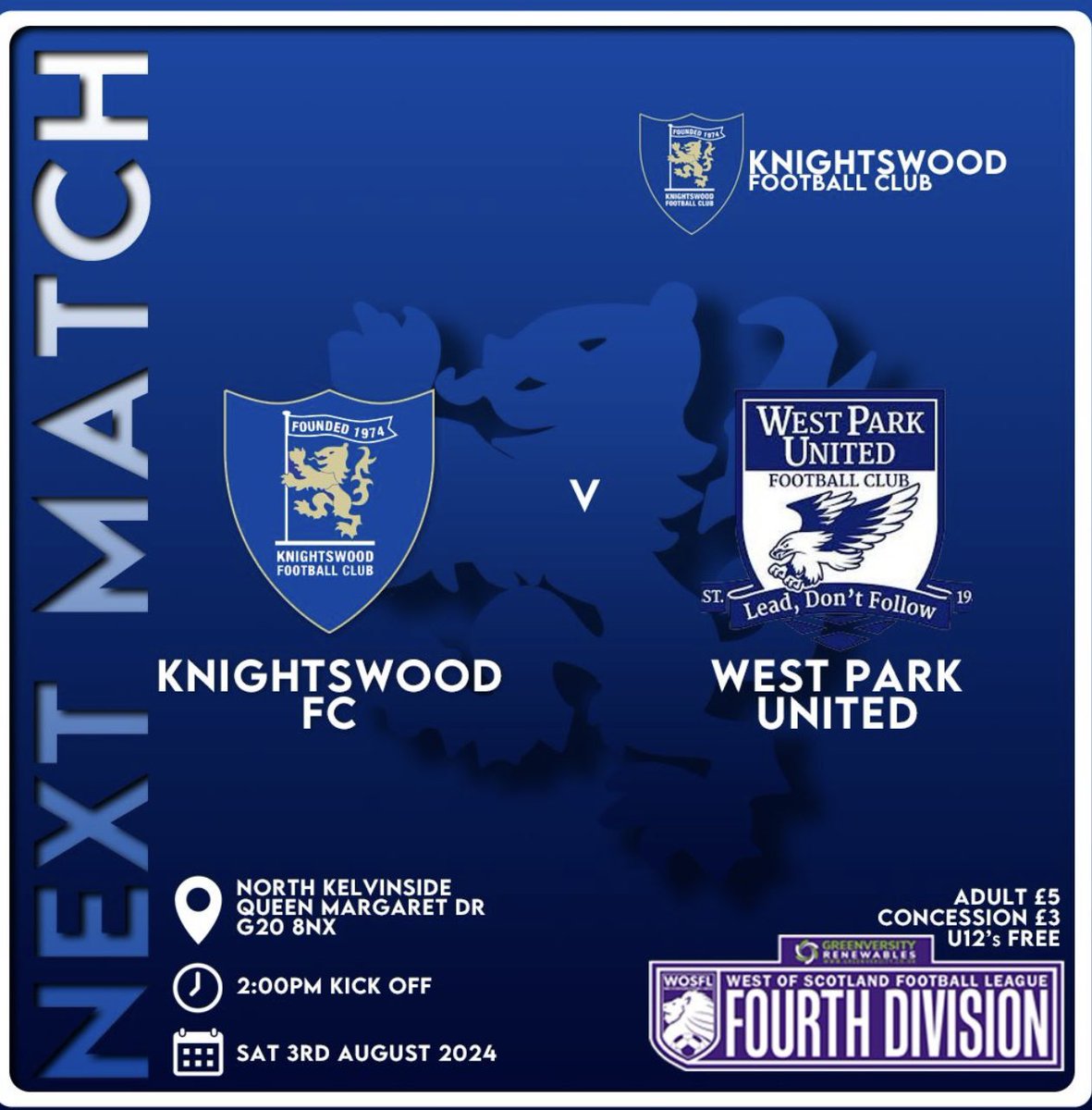 Knightswood FC 1st Team tweet media