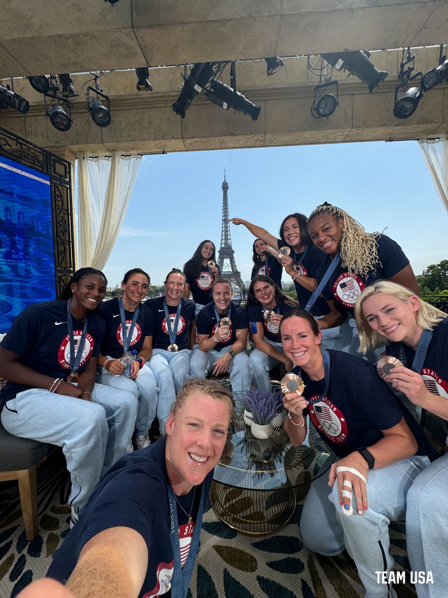.<a href="/USARugby/">USA Rugby</a> checking in from the <a href="/TODAYshow/">TODAY</a>  with their new hardware in hand. 😎

#ParisOlympics