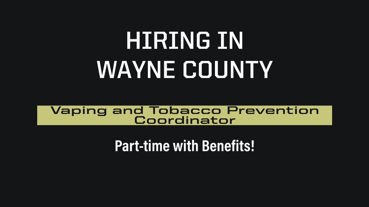 PurdueCDExt's tweet image. Purdue Extension in Wayne County is hiring for two positions! Safe Routes to Schools Coordinator lnkd.in/gqhxNusu. Vaping and Tobacco Prevention Coordinator lnkd.in/g5wNvcvB. Part-time positions (20 hrs./week) with benefits. #cdext #WayneCounty #Indiana