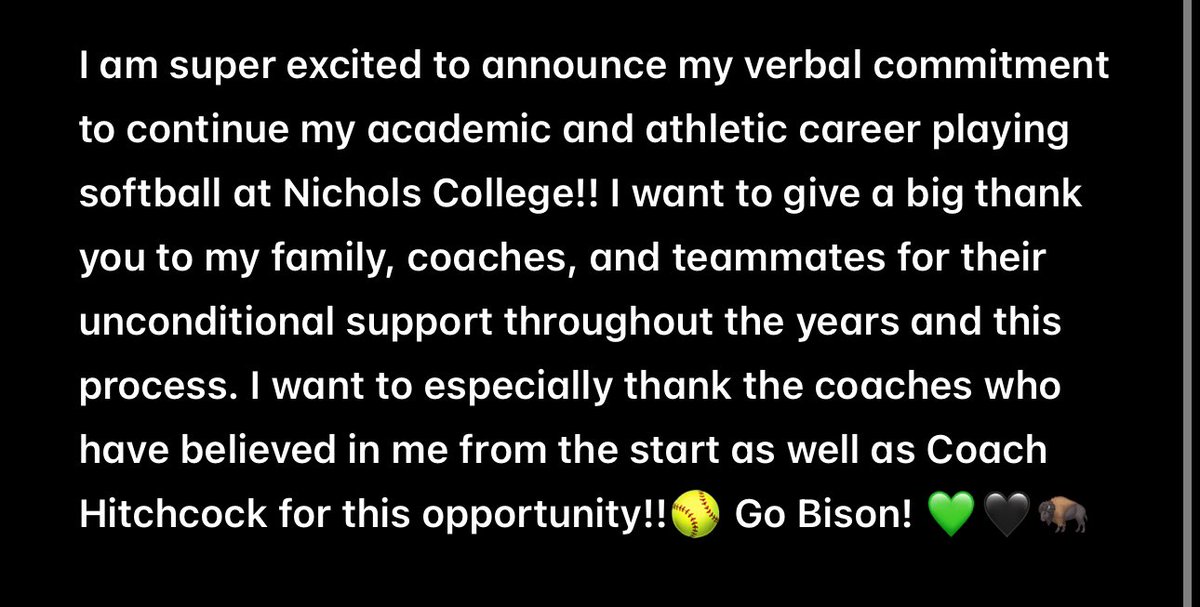 so excited! <a href="/ncbison_sball/">Nichols Softball</a> <a href="/ProspectsSC/">NHP Softball</a> ❤️
