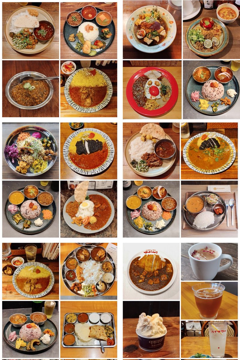 mini9216's tweet photo. 今日で7月も終わり、明日から8月🌻
7月に、東京、神奈川、奈良、大阪でいただいたカレー21皿。
ごちそうさまでした✋😊
#KALPASI下北沢
#パンニャ
#Anjali
#タンジャイミールス経堂
#Spiceplease
#DAKSHIN
#カリーノアトリエ
#あきらカレー
#シャンカラ堂
#軽波氏
#Yareyo
#FISH
#マボカリ https://t.co/DgAlKrkDNJ