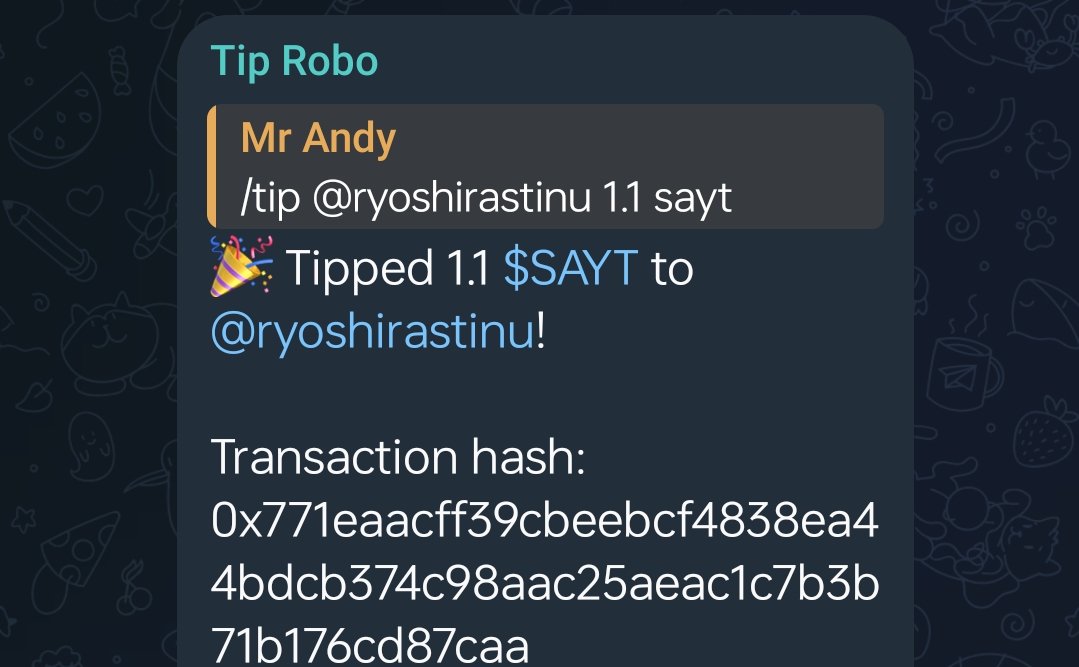 Master4Ape's tweet photo. Hello #SAYCommunity!
Been a little busy! Just been working on
.. Dropping you a bomb! π£
Also, the website have been reworked, a few days more till we get everything ready and have PRESALE! Load up your bags! β€οΈ
Also already added a way to tip $SAYT!
This is going to be fun! https://t.co/Hxr9bOC2LU