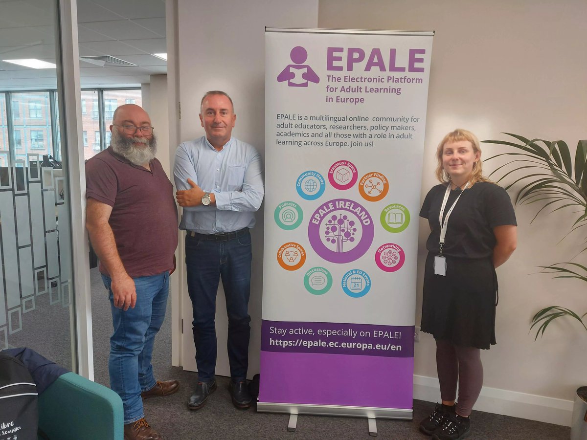 We were happy to welcome Jesús, <a href="/EPALE_ES/">EPALE_ES</a> Ambassador, to <a href="/Leargas/">Léargas</a> to meet with our team &amp; <a href="/Jemma_Leargas/">Jemma Lee</a>. Making the most of his time in Ireland, he's a true advocate for EPALE &amp; Erasmus+ with amazing insights that he generously shared. We look forward to working together more!