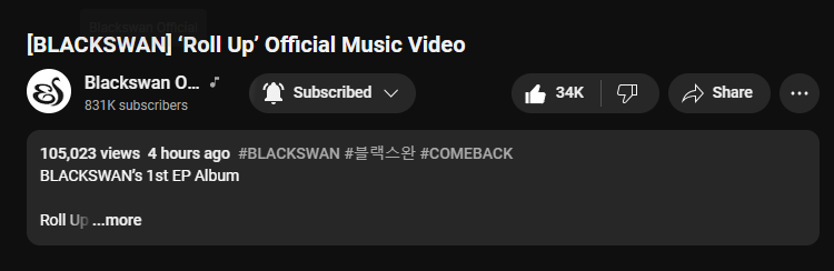 irenexlygfx's tweet photo. 100K+ VIEWS IN LESS THAN 24 HOURS LESS GOO!
#BLACKSWAN #KPOP #BLACKSWANCOMEBACK #BLACKSWAN_ROLLUP #STREAMBLACKSWAN https://t.co/BUYkzNNdBf