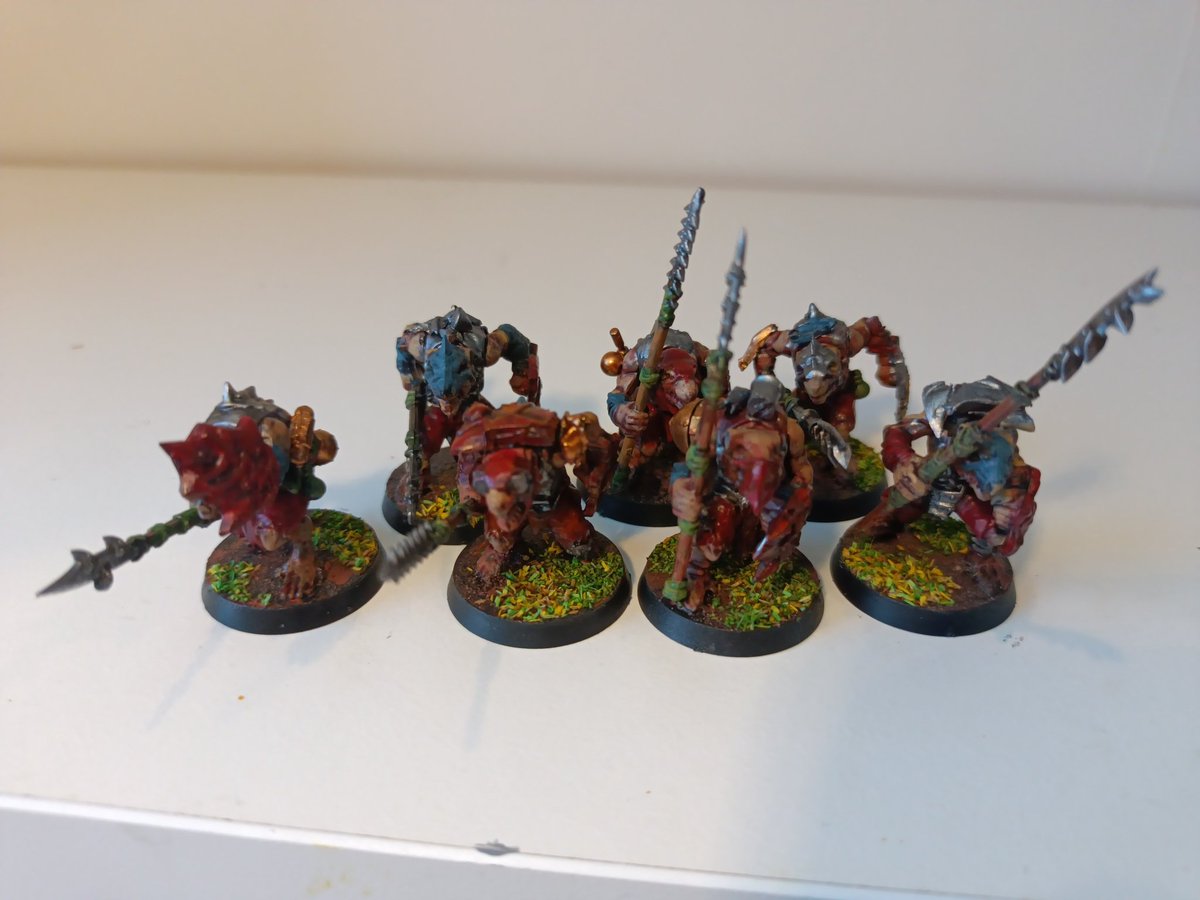 Finished another little batch! Really like these guys.

#wargaming #minipainting
#warhammer
