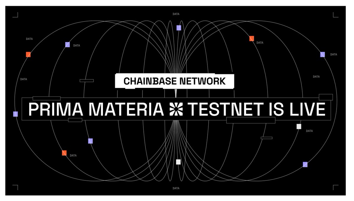 ✸ PRIMA MATERIA TESTNET IS LIVE FOR ALL DEVELOPERS! ✸

This is the first phase in our multi-stage rollout, paving the way for a revolutionary omnichain data network.

Learn more: blog.chainbase.com/chainbase-rele…
