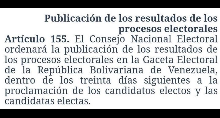 Dejen la manipulación para seguir Incitando a la violencia.  Esto dice la Ley Orgánica de Procesos Electorales.