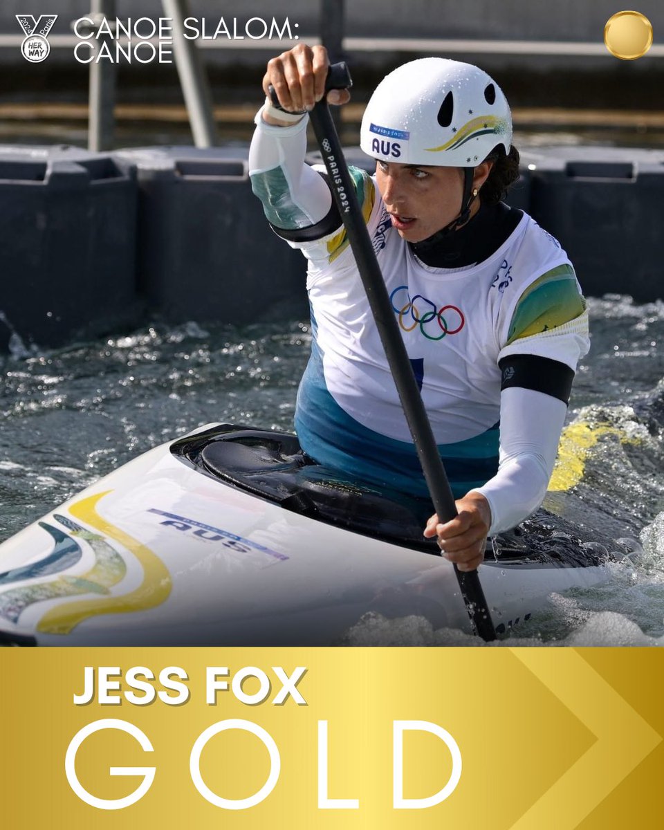 GOLD!!
Jess Fox becomes a three time Olympic gold medallist and defends her C1 title!