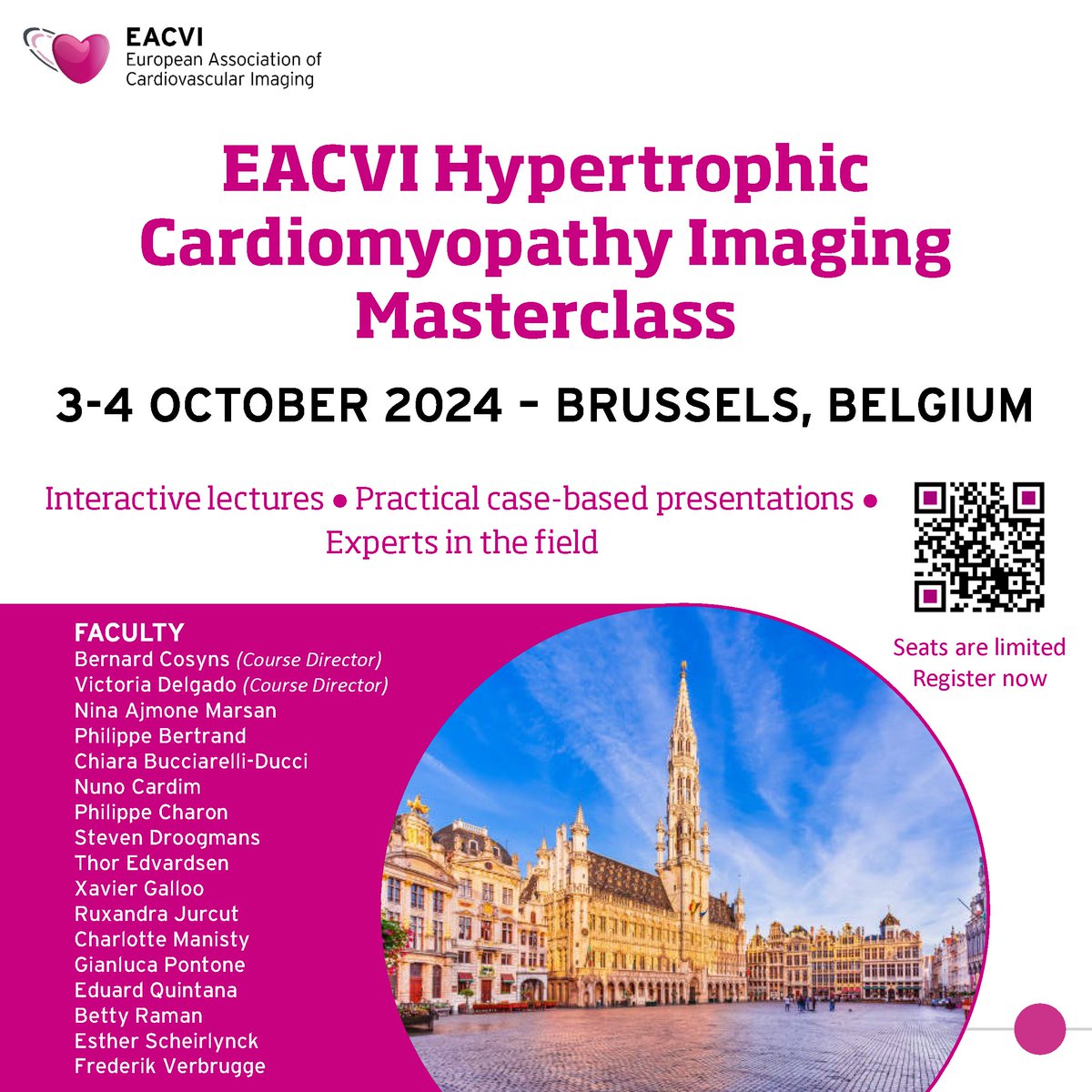 Ruxandra Jurcut (@rjurcut) on Twitter photo For cardiomyopathies passionates - EACVI HCM Imaging Masterclass, and a great joy to be a speaker.
Link to details here:
esc365.escardio.org/event/1653
<a href="/Cosyns/">Cosyns Bernard</a> <a href="/EACVIPresident/">EACVI President</a> <a href="/NAjmoneMarsan/">Nina Ajmone Marsan</a> <a href="/VDelgadoGarcia/">Victoria Delgado</a> <a href="/gpontone1/">Gianluca Pontone</a> <a href="/HFA_President/">HFAPresident</a> <a href="/ERNGuardHeart/">ERN GUARD-Heart</a> For cardiomyopathies passionates - EACVI HCM Imaging Masterclass, and a great joy to be a speaker.
Link to details here:
esc365.escardio.org/event/1653
<a href="/Cosyns/">Cosyns Bernard</a> <a href="/EACVIPresident/">EACVI President</a> <a href="/NAjmoneMarsan/">Nina Ajmone Marsan</a> <a href="/VDelgadoGarcia/">Victoria Delgado</a> <a href="/gpontone1/">Gianluca Pontone</a> <a href="/HFA_President/">HFAPresident</a> <a href="/ERNGuardHeart/">ERN GUARD-Heart</a>