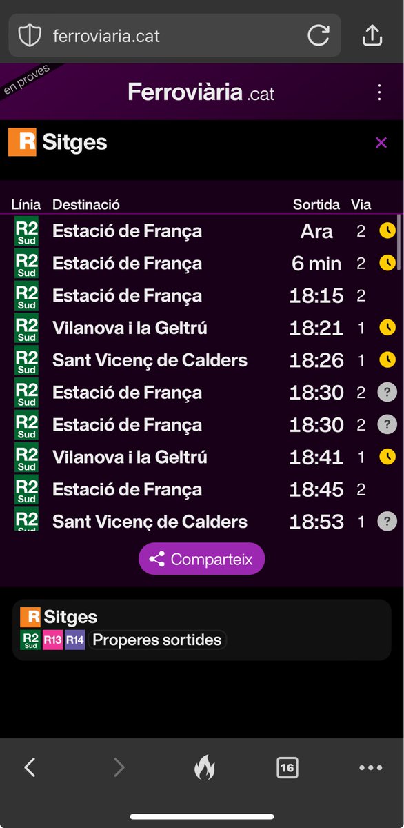 aguercam's tweet photo. @gronan @rod2sudcat Em passat a les 17:34 per Gavà i tot en ordre,  a les 17:39 per Castelldefels i ni rastre de foc ni bombers. No obstant, hi han demores en totes direccions @retardsrodalies https://t.co/c5YDxC9dLc