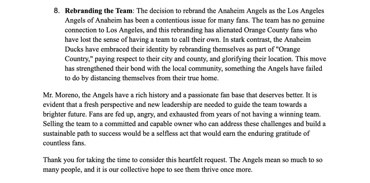 talk_angels's tweet image. A Letter to Arte Moreno.
#SellTheTeam #Angels #MLB