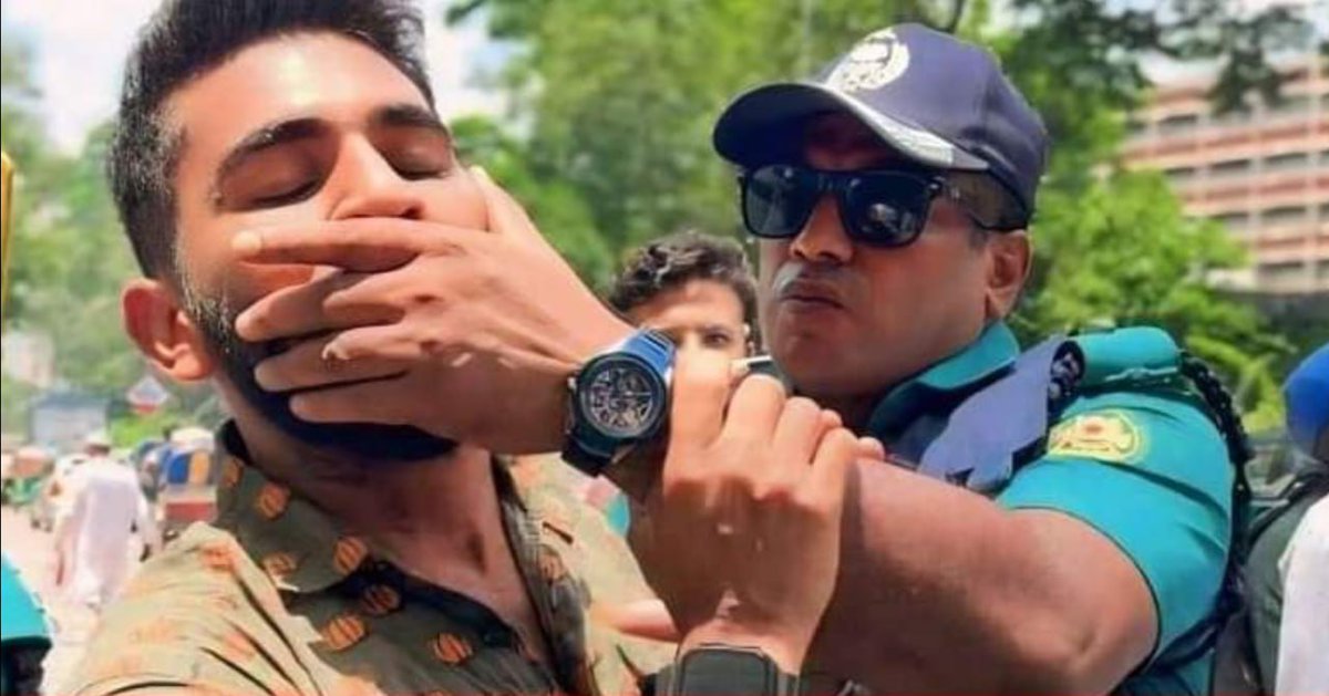 basherkella's tweet photo. The picture speaks for itself, there's nothing more to say.

@UN 
#BDPoliceBrutality #Bangladesh #StepDownHasina https://t.co/W3ueOuCGQB