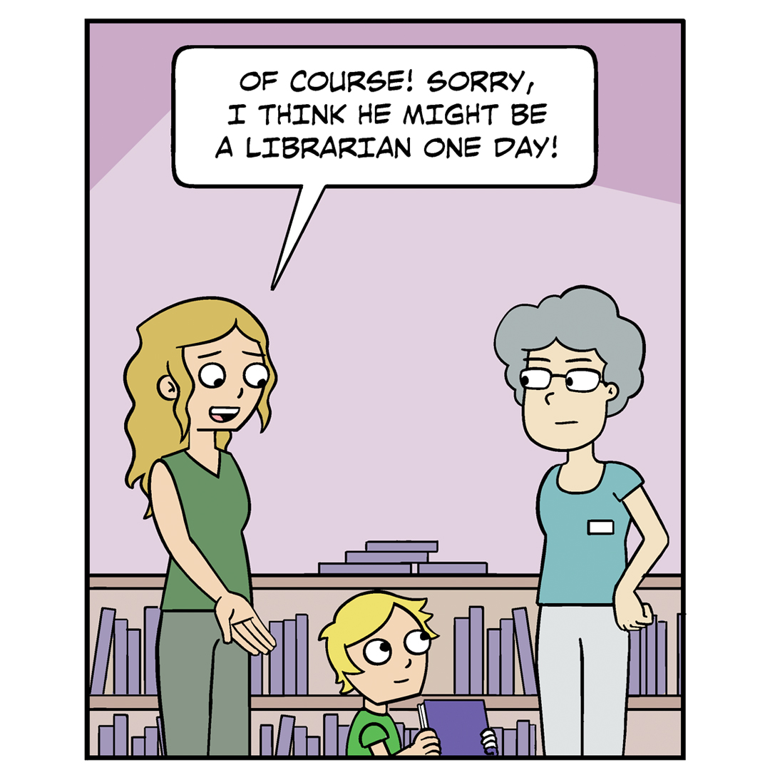 LibraryComic's tweet image. #librarylife