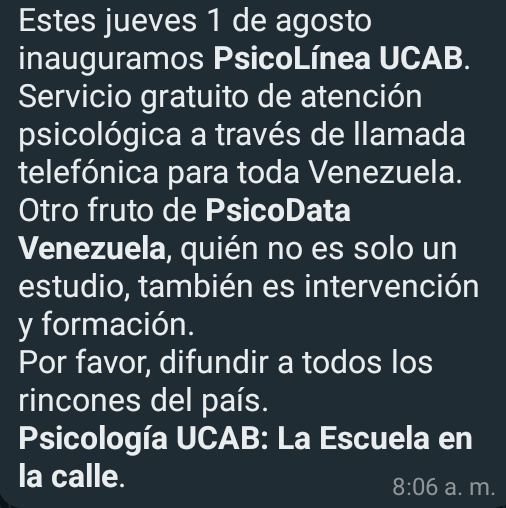 Khala820196's tweet photo. Para el que lo necesite #saludmental #cuidate #priorizate #caracas https://t.co/uqCxQzbvJf